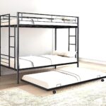 Trundle bunk bed black colour