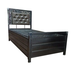 Metal bed with storage