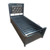 Metal bed with storage