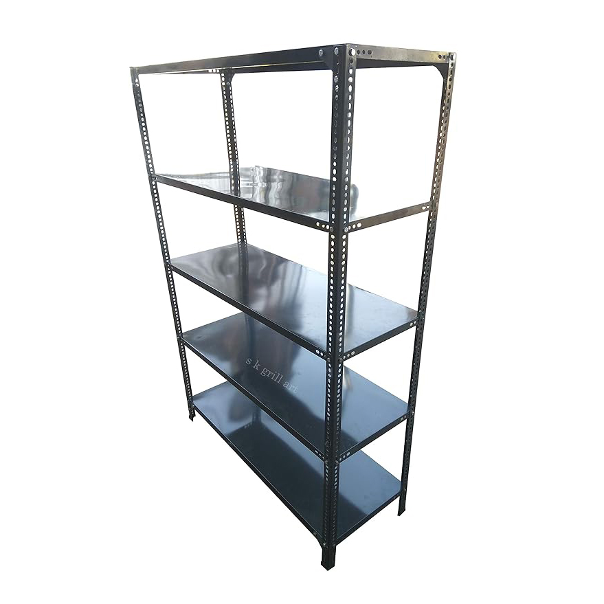 Slotted angle rack grey oil paint sk grill art