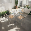 dining table with chair s k grill art